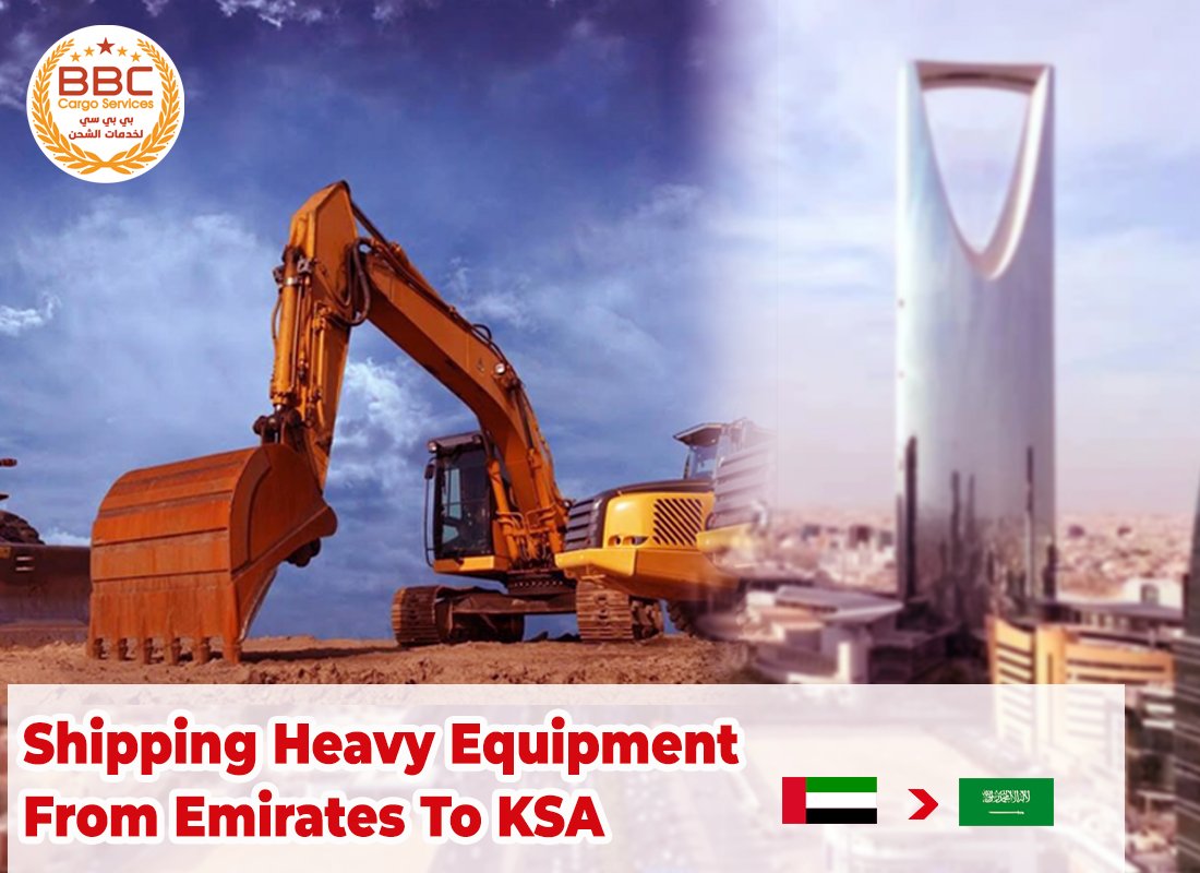 Shipping heavy equipment from emirates to KSA